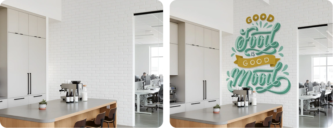 Office Pantry Wall | Brick